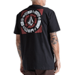 Camiseta Masculina Volcom Round Out PRETO-VLTS010659- -1-